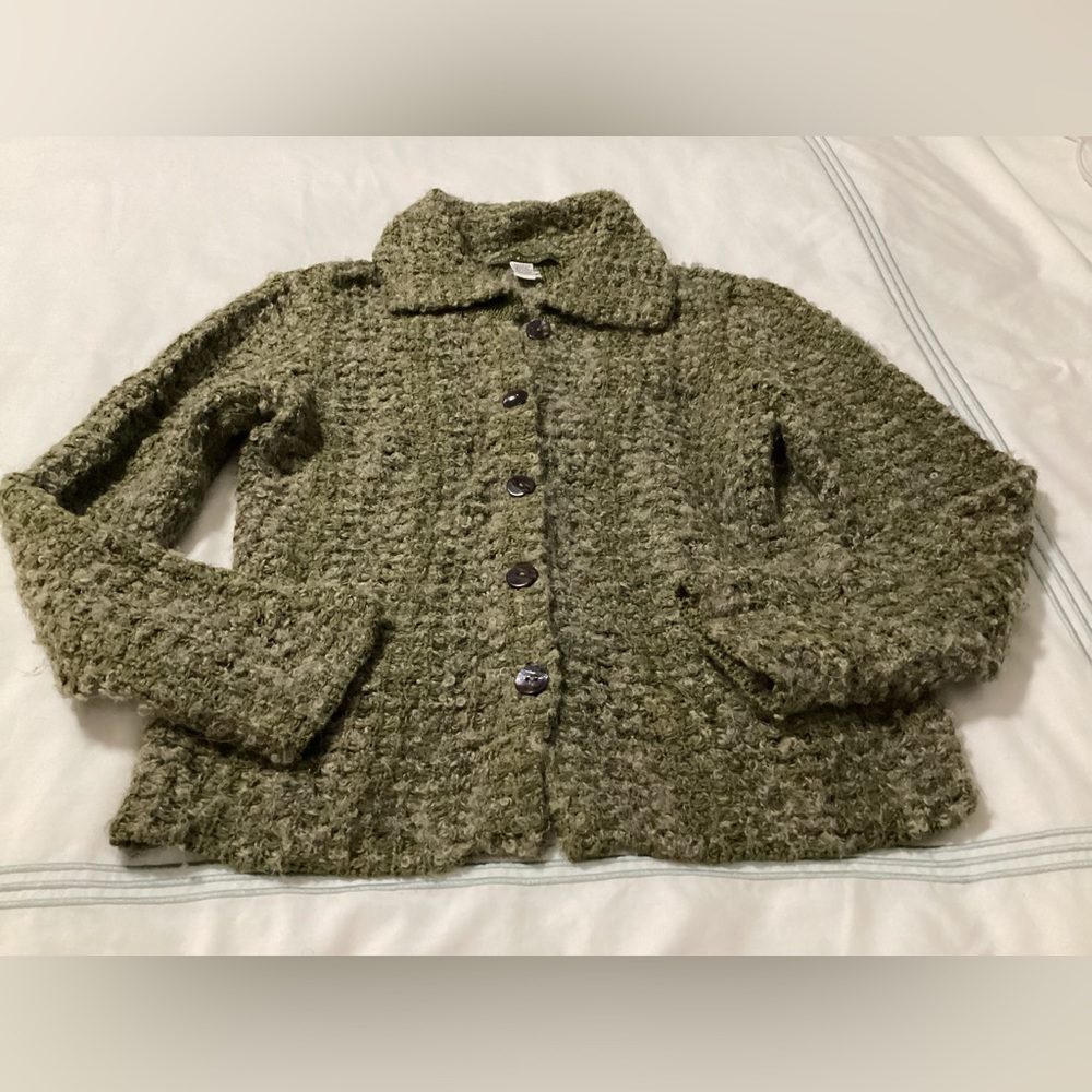 Peruvian Connection Collared Sweater Jacket - image 3